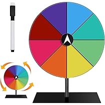 Ruota Della Fortuna Girevole Con Pennarelli - 8 Slot, Personalizzabile, Per Giochi - Foto 4