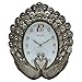 Produktbild ohne Ticken,modern, geräuscharm, großes Ziffernblatt Küchenuhr imWohnzimmer stumm quarzuhr mode kreative wanddiagramme schlafzimmer uhr mode wanduhr pfau schaukel wanduhr, 20 zoll, 6591 shell silber