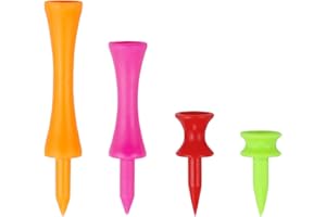 Zivisk Lot de 120 tees de golf en plastique de taille mixte