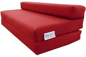 My Layabout Double Z Bed/Guest Bed/Fold Out Spare Bed Sofa/Chair/Futon/Mattress | Red