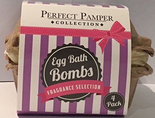 Perfect Pamper Collection Egg Bath Bombs Fragrance Selection 4 Pack