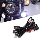 【Switch Interruptor fijo de encendido / apagado específico para motocicletas】Juego de relé del interruptor del arnés de cableado de LED para conectar 2 LED. Puede agregar luces como luces de trabajo, luces de conducción, luces de niebla y otras luces auxiliares.
