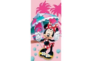 arlis Drap De Plage Minnie Disney Ou Serviette De Bain 70 X 140 Cm (Drap de Plage Minnie Disney)