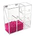 Discoball Transparent Acrylic Makeup Brushes Storage Box, X-Large