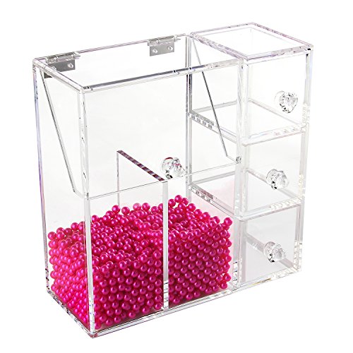 Discoball Transparent Acrylic Makeup Brushes Storage Box, X-Large