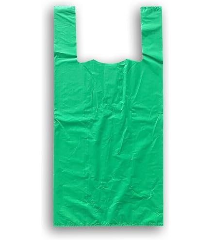 Sacs T-shirt Plastique 40x50 Cm Blanc – 50 Microns, 70% Recyclés, Pack 50, Ultra Résistants Et Écologiques