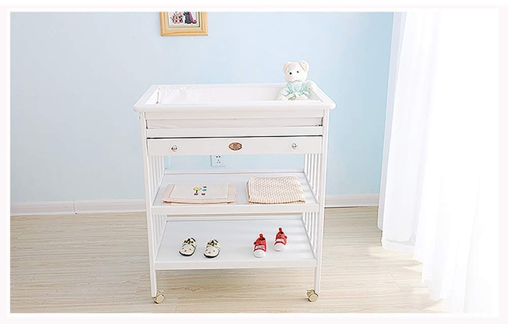 Lgzw Wooden Baby Changing Table Storage Rack Baby Dressing Table