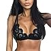 Produktbild Dessous Damen,Binggong Sexy Frauen Leibchen Weste Bandage Ultradünnen BH Crop Top Erotische Dessous Versuchung Reizwaesche Mode Unterwasche Mode Nachtwasche Bequem Bra (L, Schwarz)