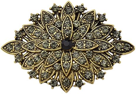 YNuth 1pc Clips Vintage Leaf Flower Shape Elastic Removable Shoes Clip Of Elegant Decoration