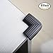 Blulu Baby Safety Edge Corner Guard Cushion Protector with Stripe Design (Black, 8 Pack)