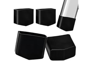 MHDJQ Patas de Escalera Patas de Goma para Escaleras Tacos Escalera 40 x 20 mm Pies de Escalera de Goma Pies de Goma para Escaleras Universales Antideslizante Negro 2Pcs (2)