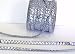Produktbild Schleifenband 20m x 10mm Dekoband mit Pailletten Paillettenband Paillettenlitze [3099] (grau - silber / 750)