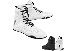 VASTER MOTO Zapatos de Boxeo Zapatos de Lucha para Hombres Muay Thai Kickboxing Sparring Adolescentes Boxeadores Entrenadores Zapatos de Artes Marciales Transpirable Culturismo Botas de Boxeo 38-47