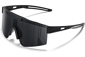 ‎SUOSO suoso Sportbrille Polarisiert Radsportbrillen Fahrradbrille Schnelle brille für Herren Damen Sport Sonnenbrille UV400 Klar Laufbrille für MTB Rennrad Fahrrad Ski Rave