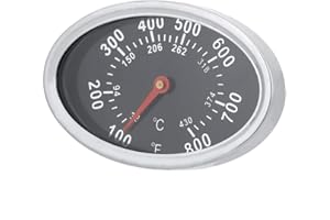 MUMUSUKI BBQ Thermometer,Smoker Grill Stainless Steel BBQ Thermometer Temperature Gauge 430