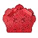 Produktbild PONATIA 50 pcs laser Schnitt mit Band Hochzeit Party Favor, Hochzeit Geschenk Taschen Schokolade und Geschenk-Boxen (Red)