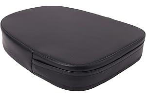 ICTRONIX Coussin Rectangle Dossier Sissy Bar Noir Pad Moto Universel pour Harley