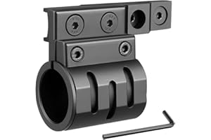 KEENZO 25,4mm/30mm Offset Anelli di Montaggio, Keymod Sistema Supporto Montaggio per Torcia/Scope/Cannocchiale Ottica (Nero)