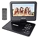 Portable 270 degree Swivel DVD Player LCD Screen Display Game USB TV SD SWIVEL & Flip VAG CD VCD MP3 MP4 USB Home Theater (9.5 inch (NS969B)) RS.11419.00