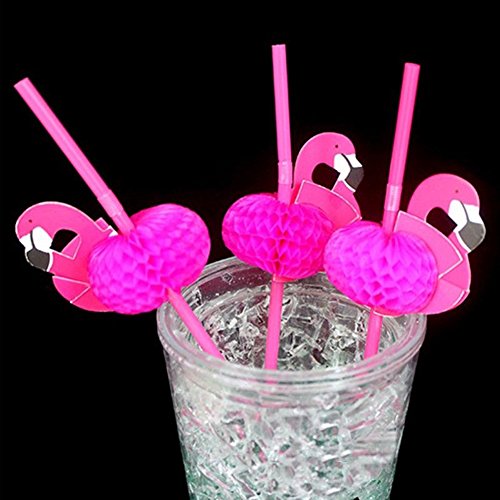 UK Stock 10pcs Bendable Kunststoff Cocktails Geburtstag Hochzeitsfeier trinken Strohhalme (10)