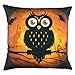 Produktbild Kissen, honestyi Halloween Kissen Bezug Decor Kissenbezug Sofa Taille Überwurf Kissenbezug, Baumwolle/Leinen, 45,7 x 45,7 cm (ca. 45 cm * 45 cm), C