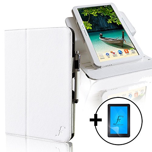 ForeFront Cases® Schutzhülle / Hülle für Samsung Galaxy Tab 3 10.1 - Ständer, Magnetverschluss, Auto Sleep/Wake-Funktion - Kunstleder - inkl. Eingabestift - Blau