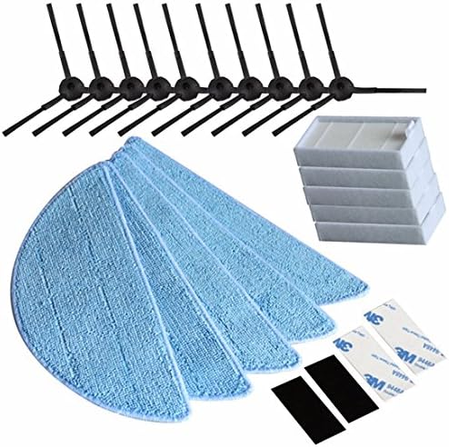 YTT Vacuum Cleaner parts for Chuwi iLife 5mop V5S V3 V3 + V5 V5 Pro X5 iLife V5PRO Side Brushes HEPA Filter Cloth Velcro