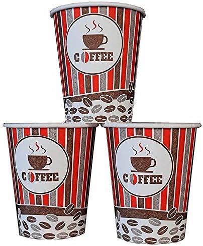 40 x 8 oz High Quality Paper Cups Perfect For Hot And Cold Beverages