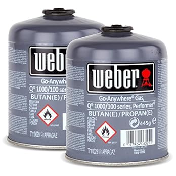 2x Weber Gas Kartusche 26100 Fr Q 100 Serie Und Performer Touch N Go
