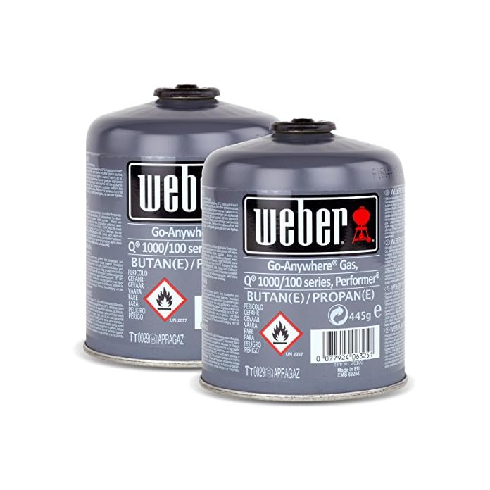 2x Weber Gas Kartusche 26100 Fr Q 100 Serie Und Performer Touch N Go