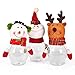 Produktbild BAINASIQI Kinder Weihnachtsmann Schneemann Elch 3 PC Weihnachten Süßigkeiten Dose Geschenk Weihnachten Dekoration