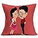 Produktbild Love Couple 18 x 18 Kissenbezug Kissenbezüge Überwurf Geschenke für Dekorationen Ornaments Deko,