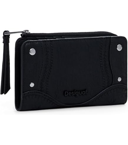 Desigual Women's PU Small Wallets – Sleek & Compact In Classic Black