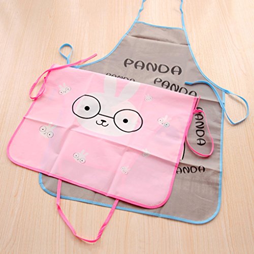 QHGstore Cute Cartoon Wasserdichte Schürze Küche Restaurant Kochen Lätzchen Schürzen Panda - 4