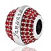 Produktbild Geburtsstein Charms 925 Sterling Silber Bead mit Pavé Licht Kristall für Best Geburtstag Geschenke Januar