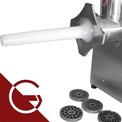 FLEISCHWOLF – 150Kg/h (GastroQuik) + 3 extra Scheiben und GANZ NEU: mit Vor- und Rücklauf - 5