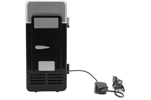 ‎FILFEEL Przenośna Mini Lodówka, Jednozbiornikowa Lodówka z możliwością ładowania Przez USB, z Energooszczędnym Chłodzeniem, Odpowiednia do Sypialni i Akademików