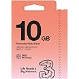 Three Mobile PAYG Voice SIM Pack - 10GB - £10