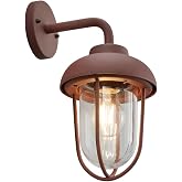 Trio Leuchten Duero 202760124 Outdoor Wall Light Die-Cast Aluminium Transparent Glass Not Including 1 x E27 Bulb