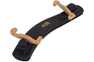 Fom ME-045 Mentoniere e poggiaspalla per Violino 1/2 e 1/4, tipo Kun Pieghevole & Regolabile Spalliera Violino Poggiaspalla, con un Pratica Muto
