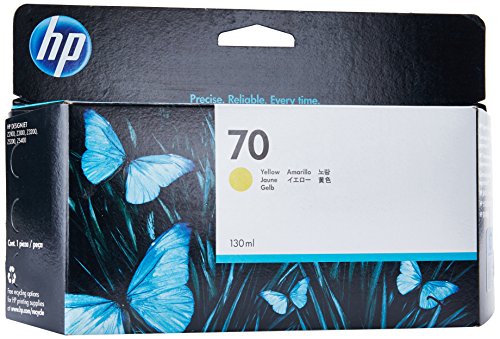 HP 70 Gelb Original Tintenpatrone, 130 ml - 3
