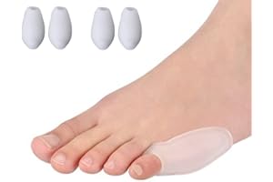 Pedimend™ Tailors Bunion Relief Gel Pads - 4 Pieces | Small Toe Gel Separators | Pinky Toe Straightener Protector | Little Toe Guard Support | Bunionette Protector Guard Sleeve | Finger Stretcher