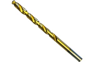 DIVO Foret hélicoïdaux en métal HSS-TiN DIN 338 3,2 mm polis (titane, pour métal et acier inoxydable, qualité professionnelle, longue durée de vie)