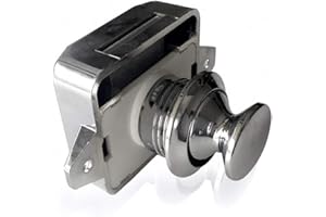 XHXSELLER Türschloss mit Knopf, Türschloss für Wohnwagen, Wohnmobil, Türschloss für Schublade, Schrank, Tür, Möbelgriff