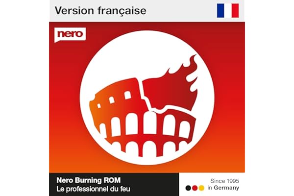 Nero Burning ROM 2026 | L’Original | Logiciel de Gravure CD DVD Blu-ray | Ripper, Copier et Sauvegarder | Licence à Vie 1 PC | Windows 11/10/8/7