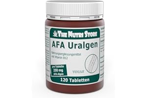 THE NUTRI STORE AFA Uralgen 250 mg vegane Tabletten 120 Stk. - blau-grüne Alge mit einer Vielzahl natürlicher Vitalstoffe