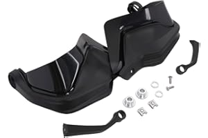 JFG RACING Motorrad Handschutz,Handprotektoren ABS Kunststoff mit Windabweiser für S1000XR F800GS R1200GS LC 2013-2018 R1250GS / ADV 2018 2019 Schwarz