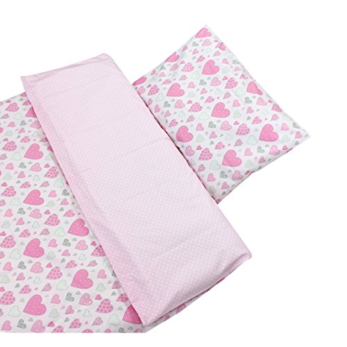 Kinder Bettwäsche 100×135 Wendebettwäsche 2 tlg. Set Babybettwäsche 100% Baumwolle Bettgarnitur - 2