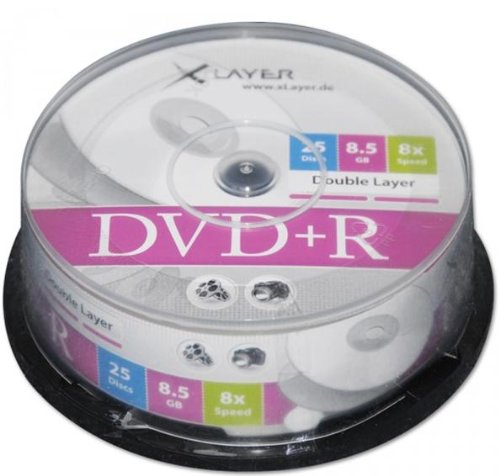 Xlayer DVD+R Disc (8,5GB, 8x, 25 Stück)