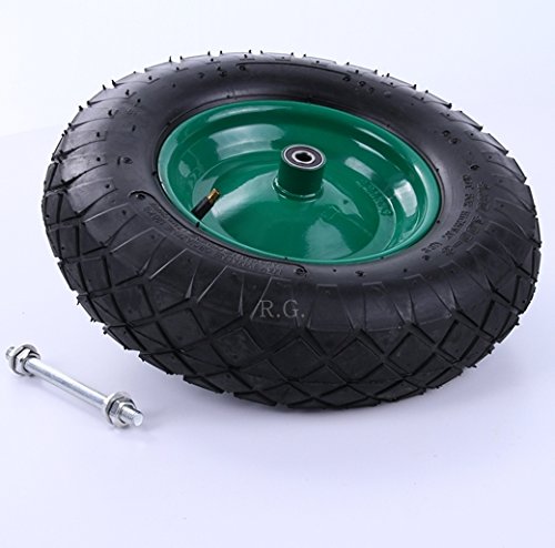 Schubkarrenrad Schubkarre Rad Räder Ersatzrad Luftrad Felge grün 4.00-8 4PR